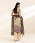 3 Piece - Embroidered Satin Suit